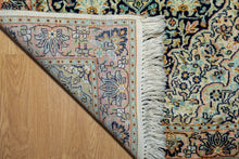 Load image into Gallery viewer, Kashmir Silk Rug – Ice Blue Elegance