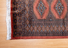 Load image into Gallery viewer, Indian Wool Rug with Tribal Geometry