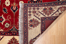 Load image into Gallery viewer, Afghan Red Wool Tribal Motif Rug