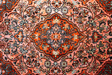 Load image into Gallery viewer, Kashmir Silk Rug – Blush Medallion Grace