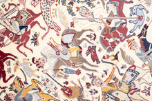 Load image into Gallery viewer, Persian Hunt Scene Kashan Rug