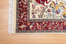 Load image into Gallery viewer, Persian Hunt Scene Kashan Rug