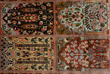 Load image into Gallery viewer, Kashmir Silk Rug – Floral Panel Splendor