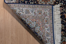 Load image into Gallery viewer, Midnight Bloom Kashan Silk Masterpiece
