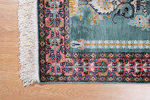 Load image into Gallery viewer, Mint Blossom Silk Kashmiri Rug