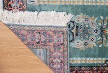Load image into Gallery viewer, Mint Blossom Silk Kashmiri Rug