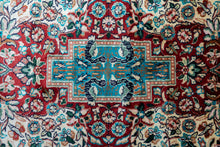 Load image into Gallery viewer, Regal Red Kashmiri Silk Medallion