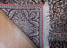 Load image into Gallery viewer, Ivory Floral Medallion Kashmir Silk