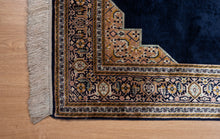 Load image into Gallery viewer, Midnight Medallion Qum Silk Rug