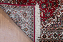 Load image into Gallery viewer, Kashmir Silk Rug – Ruby Floral Medallion