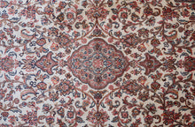 Load image into Gallery viewer, Kashmir Silk Rug – Ivory Kashan Revival