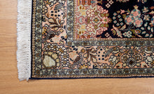 Load image into Gallery viewer, Kashmir Silk Rug – Midnight Garden