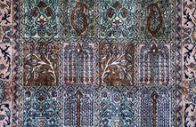 Load image into Gallery viewer, Pastel Garden Panel Silk Kashmiri Rug