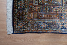 Load image into Gallery viewer, Architectural Motif Kashmiri Silk Rug