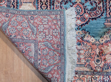 Load image into Gallery viewer, Celestial Blue Silk Kashmiri Rug