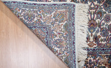 Load image into Gallery viewer, Kashmir Ivory Kashan Silk Carpet