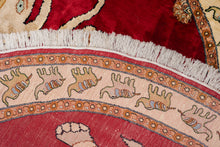 Load image into Gallery viewer, Regal Elephant Motif Silk Rug