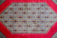 Load image into Gallery viewer, Kashmir Red Medallion Silk Carpet