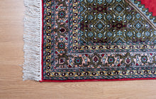 Load image into Gallery viewer, Kashmir Red Medallion Silk Carpet