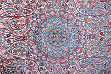 Load image into Gallery viewer, Regal Medallion Pure Silk Kashmiri Rug