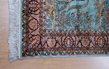 Load image into Gallery viewer, Persian Court Scene Silk Rug