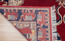 Load image into Gallery viewer, Regal Elephant Motif Wool Rug