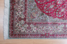 Load image into Gallery viewer, Radiant Medallion Kirman Silk Carpet