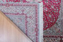Load image into Gallery viewer, Radiant Medallion Kirman Silk Carpet