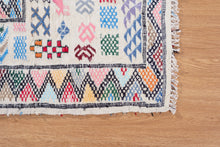 Load image into Gallery viewer, Colorful Tribal Motif Moroccan Kilim