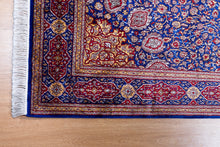 Load image into Gallery viewer, Imperial Ardabil Blue Silk Carpet