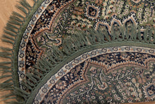 Load image into Gallery viewer, Handwoven Round Indian Wool Rug