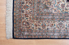 Load image into Gallery viewer, Midnight Bloom Kashan Silk Carpet