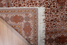 Load image into Gallery viewer, Kashmir Rust Medallion Silk Carpet