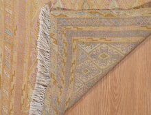 Load image into Gallery viewer, Pastel Diamond Weave Silk Kilim