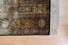 Load image into Gallery viewer, Imperial Arches – Kashmir Silk Rug by Ghulam Mohiudin Kumar
