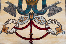 Load image into Gallery viewer, Pure Silk Kashmiri Vatican Emblem Rug