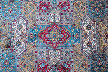 Load image into Gallery viewer, Mughal Garden Kashmiri Silk Rug