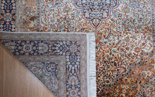 Load image into Gallery viewer, Ivory Medallion Kashmiri Silk Rug