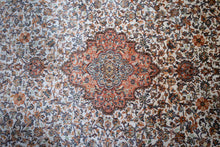 Load image into Gallery viewer, Modern Kashan-Inspired Kashmir Silk Rug