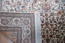Load image into Gallery viewer, Modern Kashan-Inspired Kashmir Silk Rug