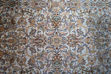 Load image into Gallery viewer, Kashmir Ivory Floral Silk Carpet