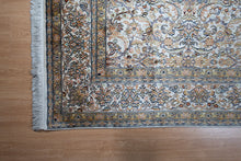 Load image into Gallery viewer, Kashmir Ivory Floral Silk Carpet