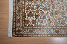 Load image into Gallery viewer, Ivory Garden Kashmiri Silk Splendor