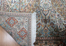 Load image into Gallery viewer, Celestial Medallion Kashmiri Silk Rug