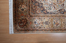 Load image into Gallery viewer, Antique Beige Kashmiri Silk Carpet
