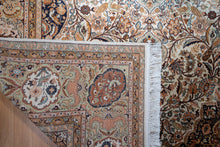 Load image into Gallery viewer, Antique Beige Kashmiri Silk Carpet