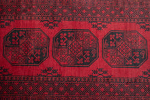 Load image into Gallery viewer, Vintage Turkman Red Wool Runner
