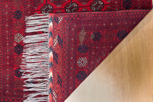 Load image into Gallery viewer, Fine Knot Old Afghan Turkman Rug
