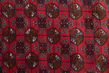 Load image into Gallery viewer, Fine Knot Old Afghan Turkman Rug