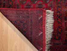 Load image into Gallery viewer, Fine Knot Old Afghan Turkman Rug